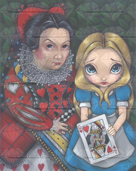 Alice And The Queen Of Hearts ©Jasmine Becket-Griffith