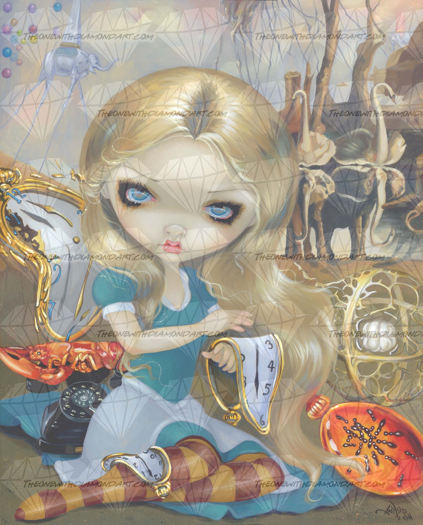 Alice In A Dali Dream ©Jasmine Becket-Griffith