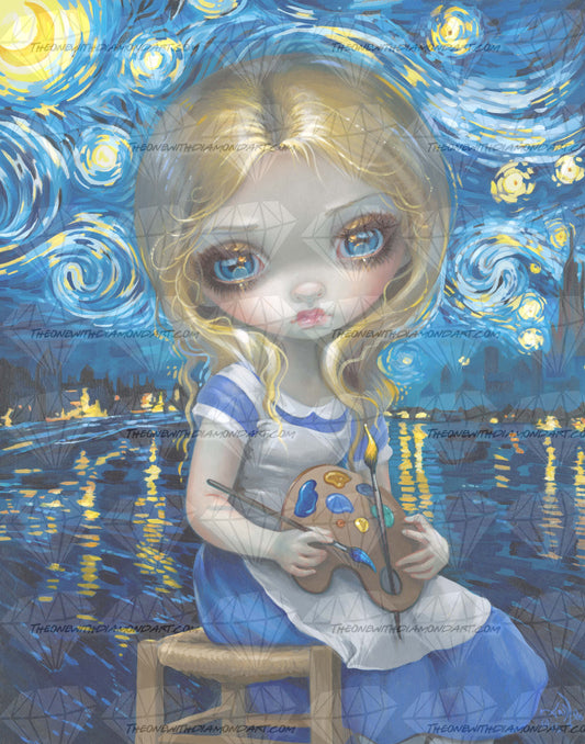 Alice In A Van Gogh Nocturne ©Jasmine Becket-Griffith