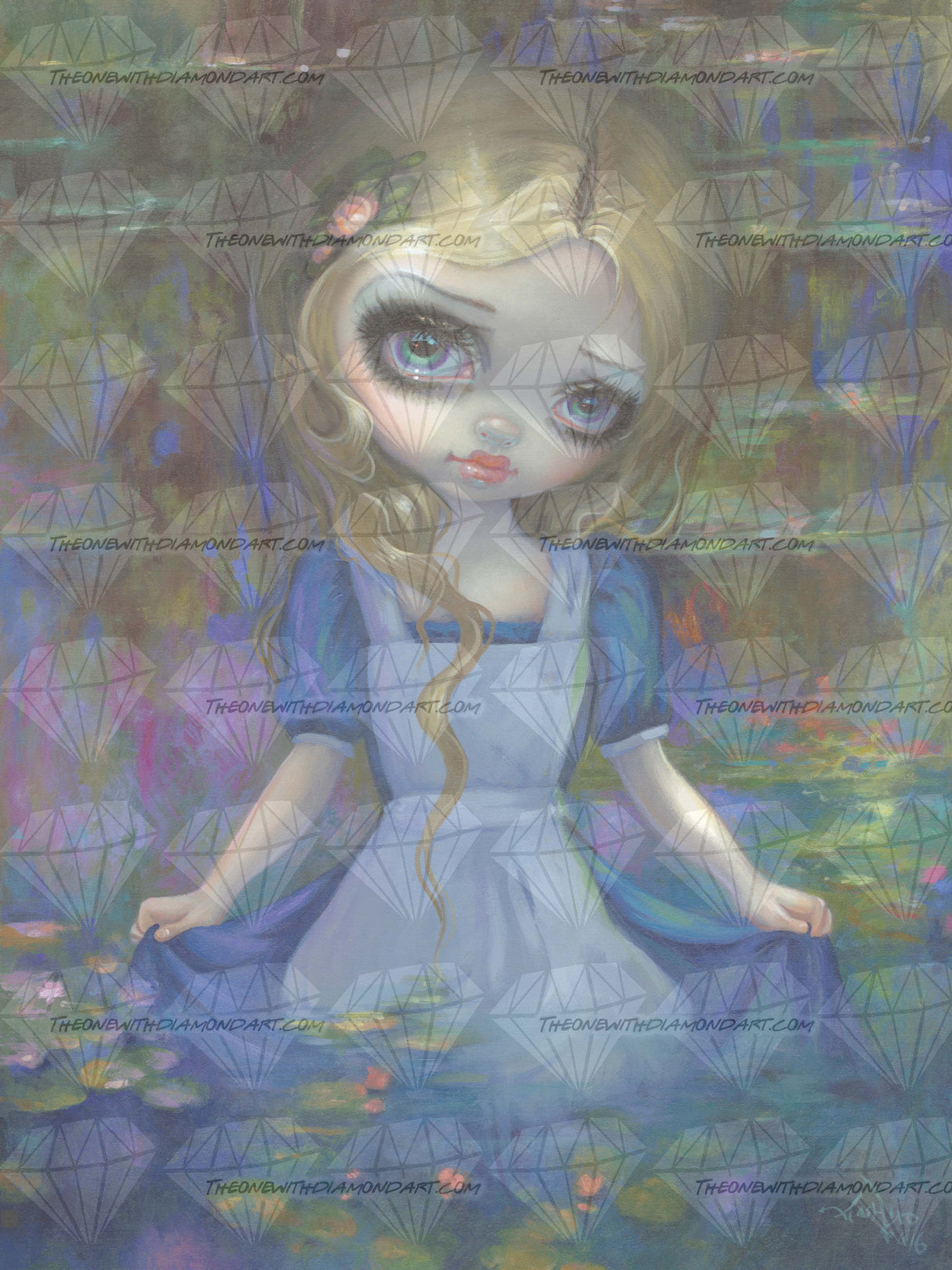 Alice In Monet's Waterlilies ©Jasmine Becket-Griffith