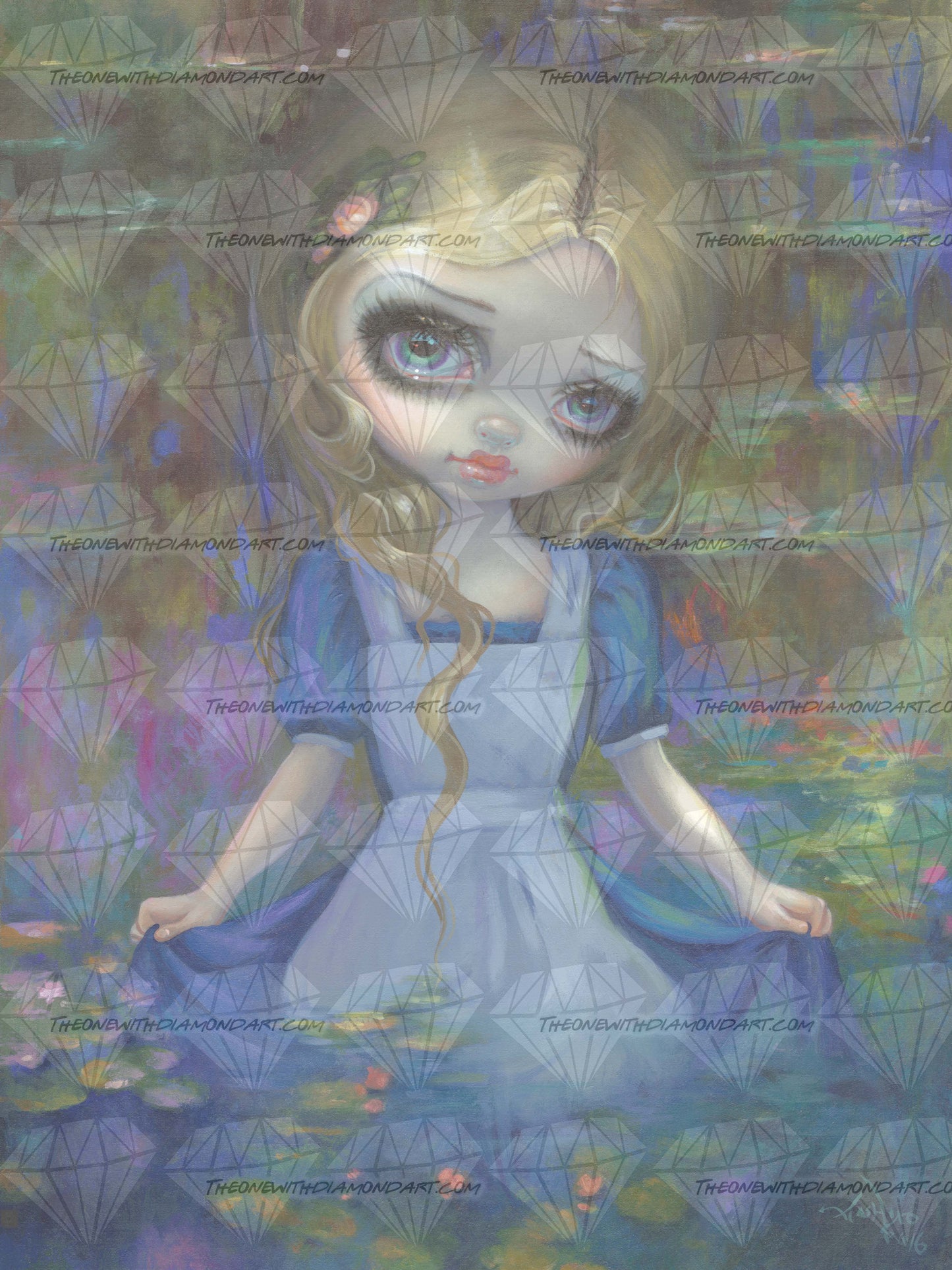 Alice In Monet's Waterlilies ©Jasmine Becket-Griffith