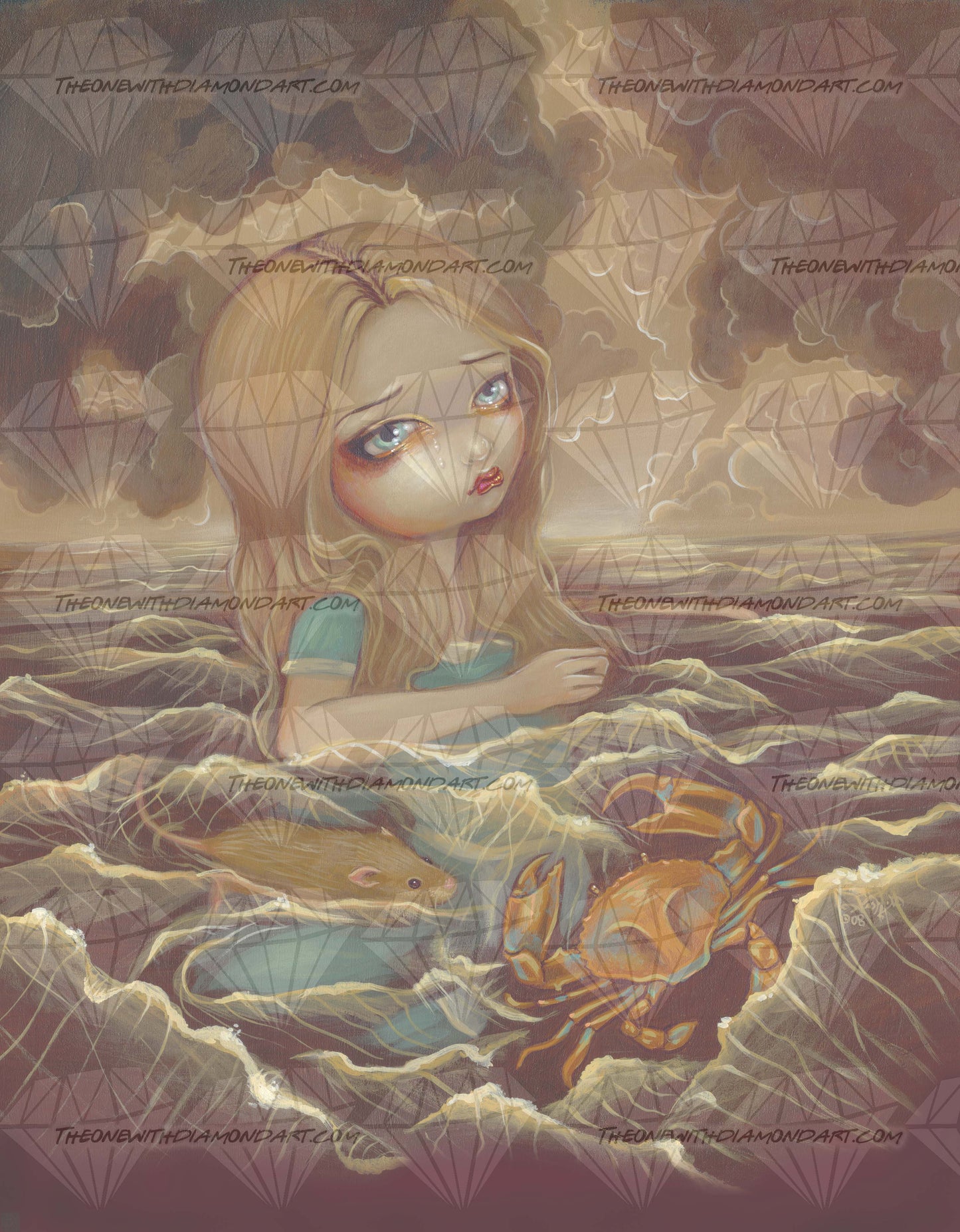 Alice In The Pool Of Tears ©Jasmine Becket-Griffith