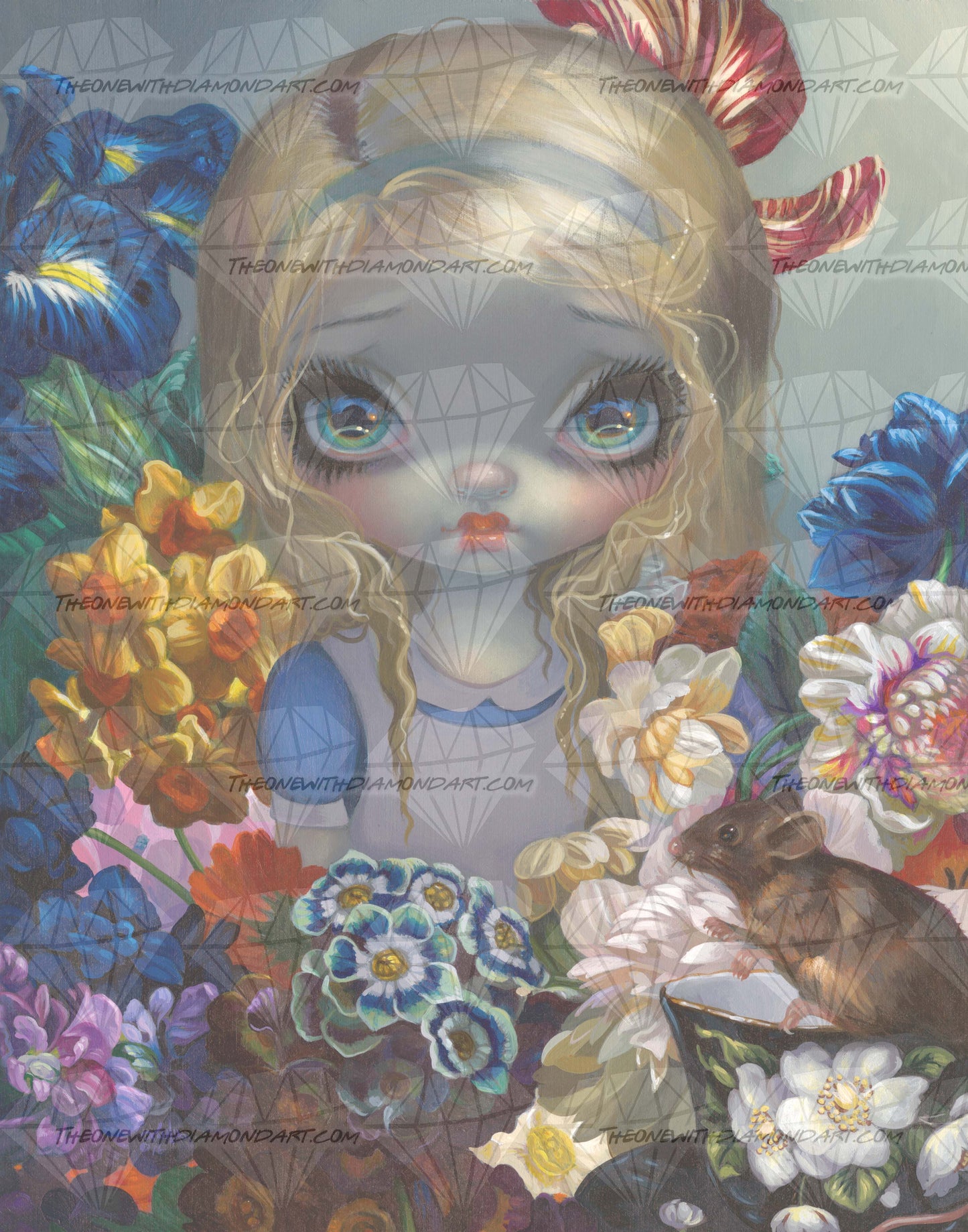 Alice With The Dormouse ©Jasmine Becket-Griffith