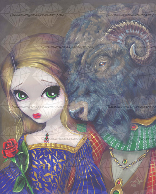 Beauty And The Beast ©Jasmine Becket-Griffith