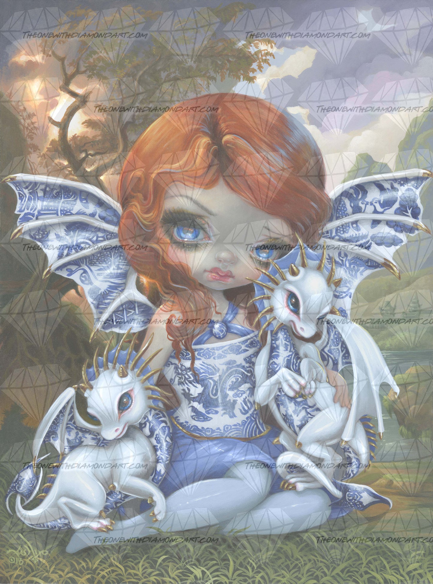 Blue Willow Dragonlings ©Jasmine Becket-Griffith