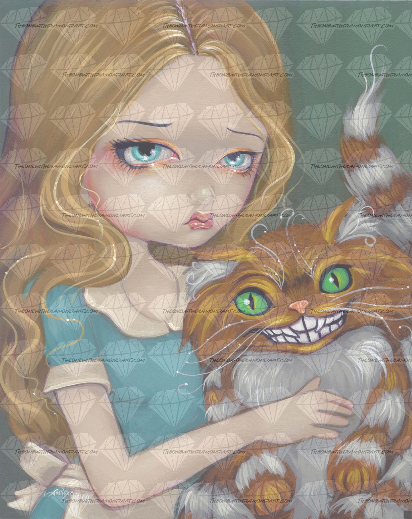 Cheshire Cat Cuddle ©Jasmine Becket-Griffith