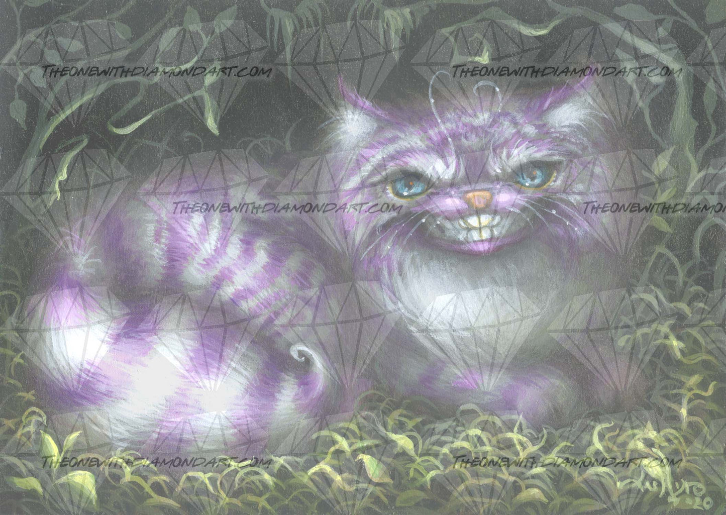 Cheshire Cat In Violet ©Jasmine Becket-Griffith