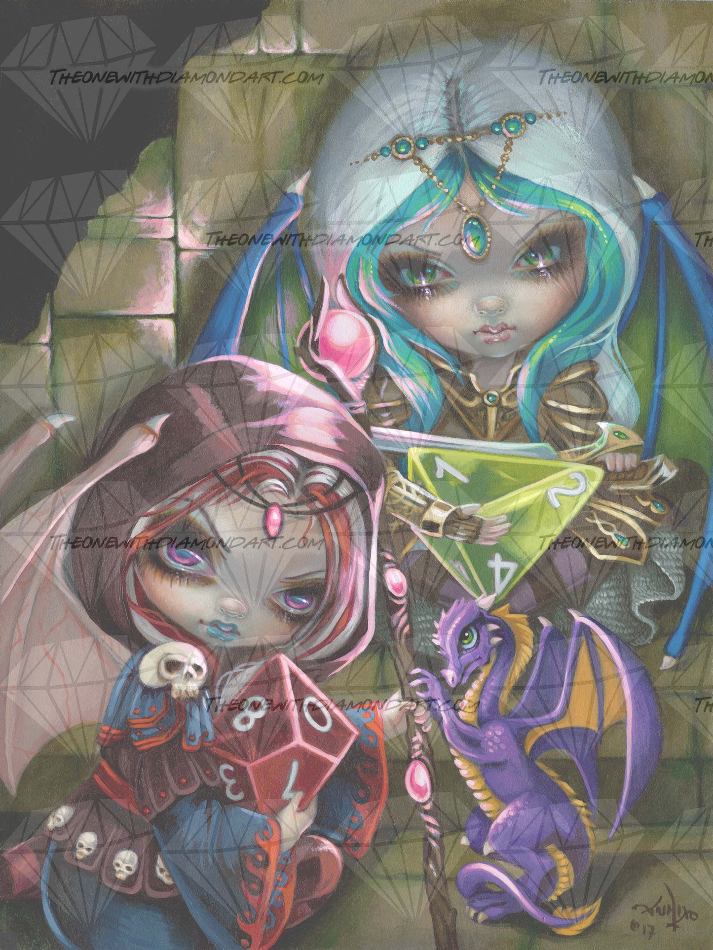 Dice Dragonlings ©Jasmine Becket-Griffith