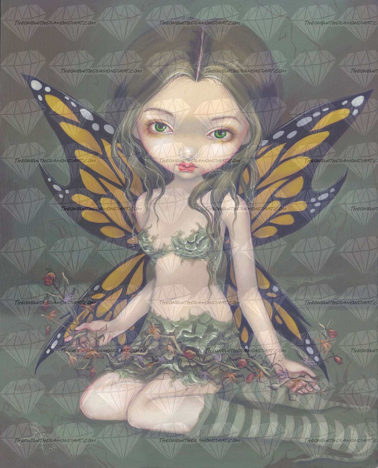 Fairy With Dried Flowers ©Jasmine Becket-Griffith