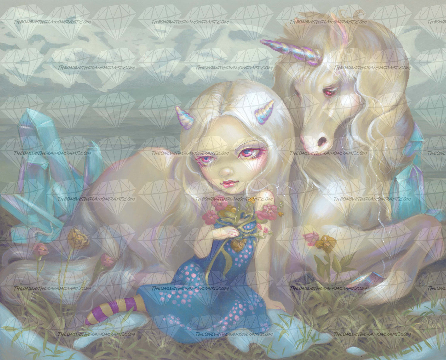Fiona And The Unicorn ©Jasmine Becket-Griffith