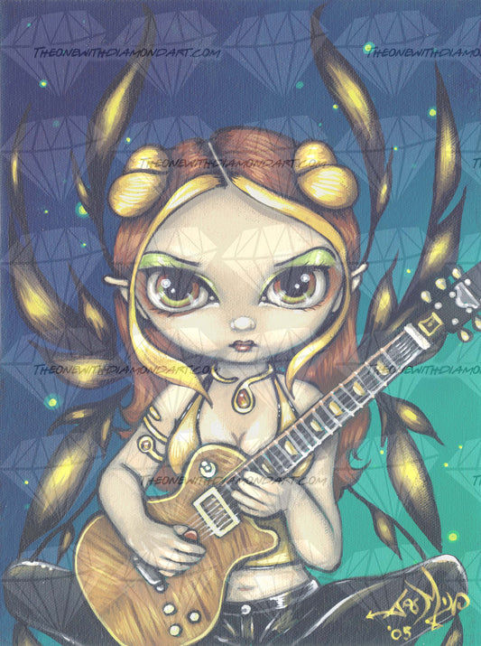 Golden Guitar Fairy ©Jasmine Becket-Griffith