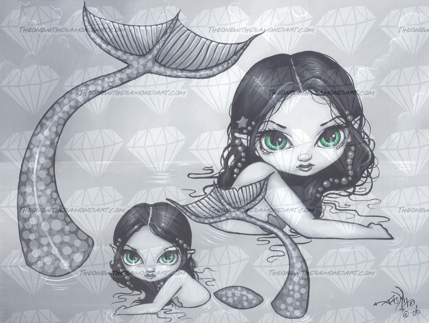 Mermaid Mother And Child ©Jasmine Becket-Griffith