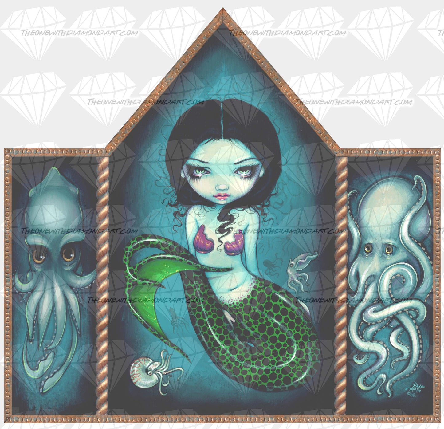 Mermaid With Cephalopods ©Jasmine Becket-Griffith