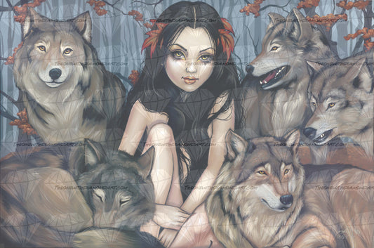 Raised By Wolves ©Jasmine Becket-Griffith