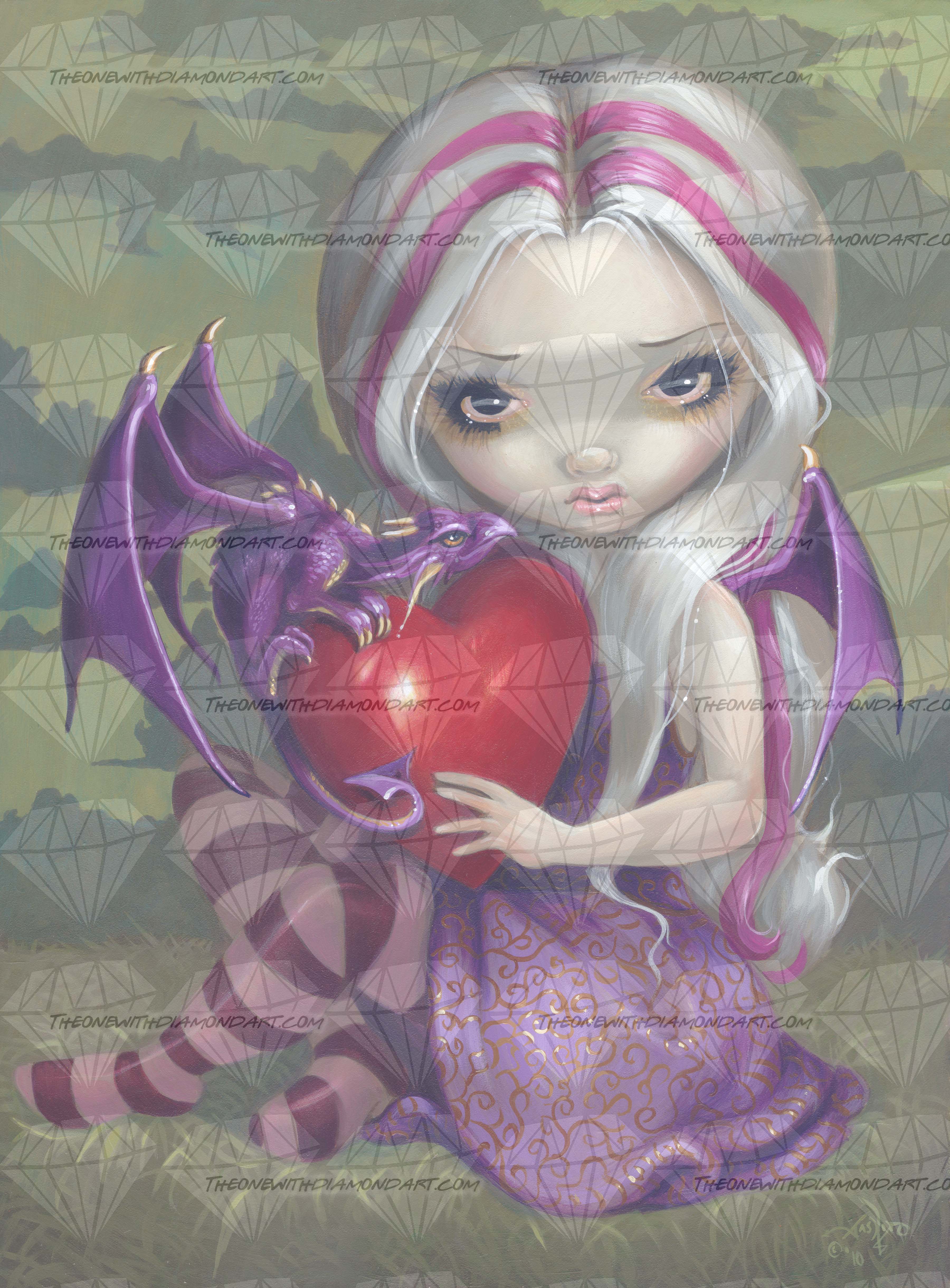 Valentine Dragon ©Jasmine BecketGriffith The One With The Diamond Art