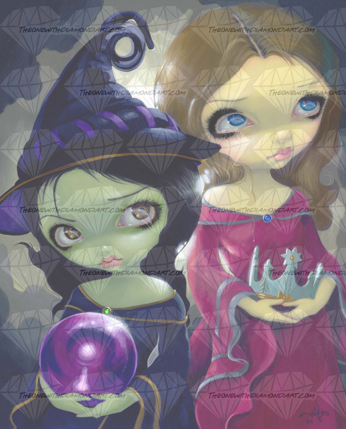 Wicked Witch And Glinda ©Jasmine Becket-Griffith