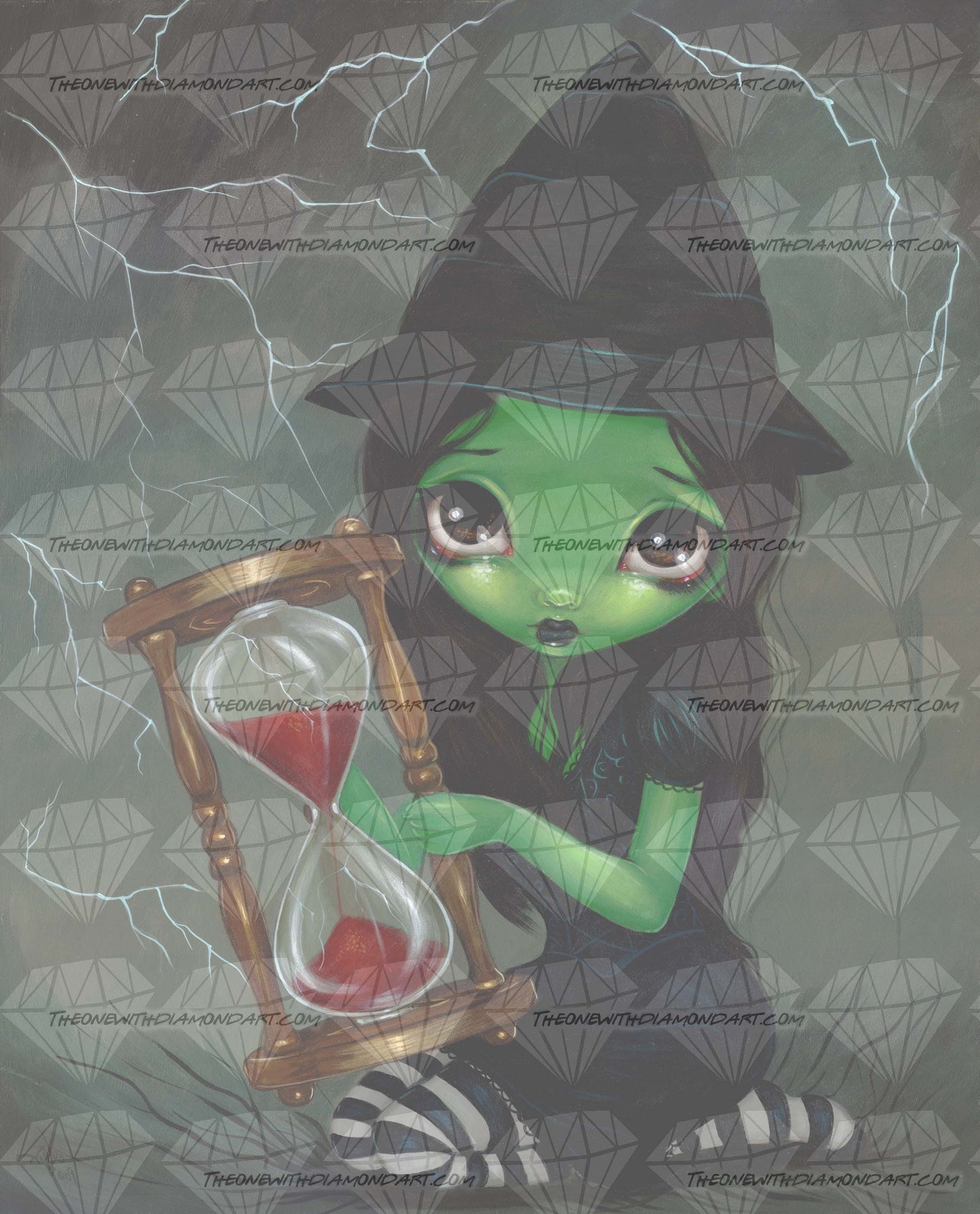 Wicked Witch And Her Hourglass ©Jasmine Becket-Griffith