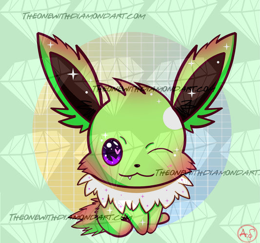 Chibi Jolteon (Shiny Version) ©Aaliyah@CraftieNymphs