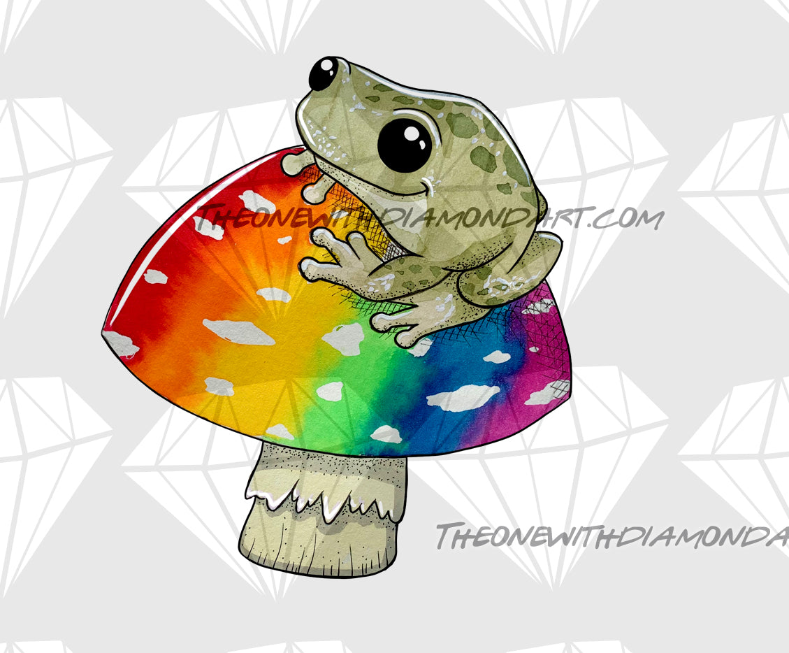 Rainbow Frog ©Parente Illustration