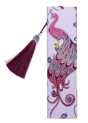 Pink Peacock Bookmark