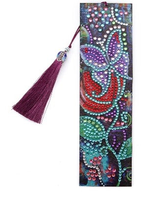 Butterfly and Flowers Bookmark