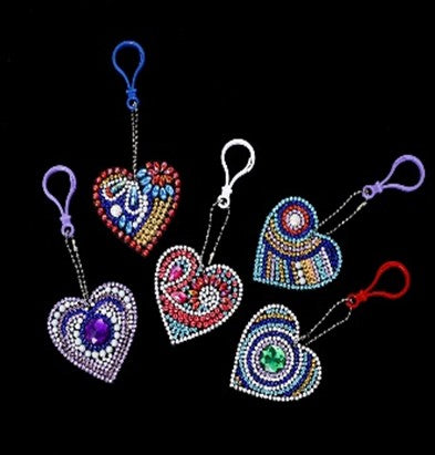 Heart Keyrings (5 Pack)