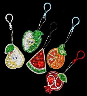 Fruity Keyrings (5 Pack)