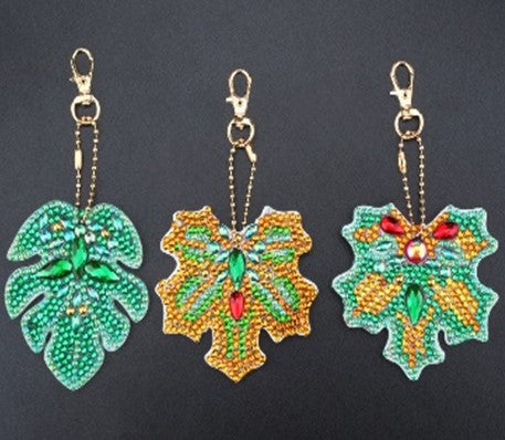 Leaf Keyrings (3 Pack)