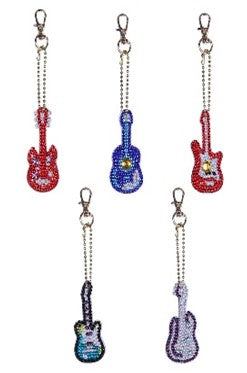 Guitar Keyrings (5 Pack)