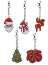 Christmas Keyrings (5 Pack)