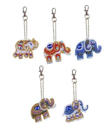Elephant Keyrings (5 Pack)