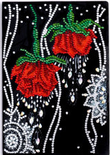 Red Drop Roses Notebook