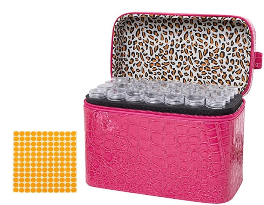 Crocodile Print Storage Case (84pcs) (Various Colours)