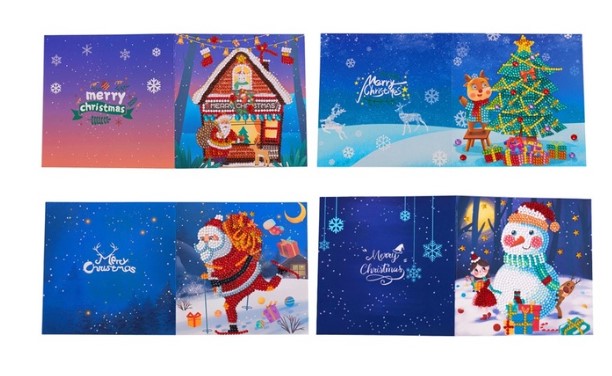 Long Christmas Cards - Selection A