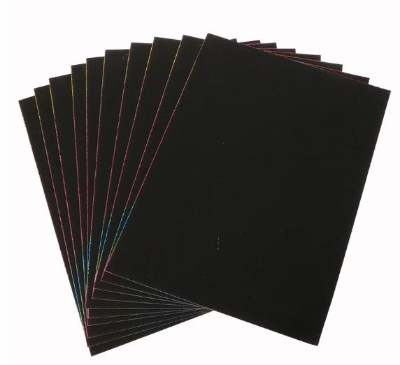 Scratch Art Paper (10 Sheets)