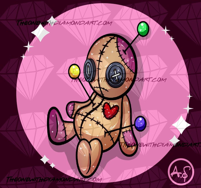 Inktober - Voodoo Doll ©Aaliyah@CraftieNymphs
