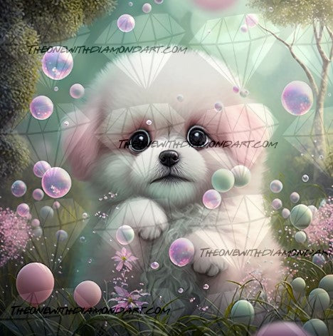 Bubbly Puppy © Laura @cocomarshmallow_art