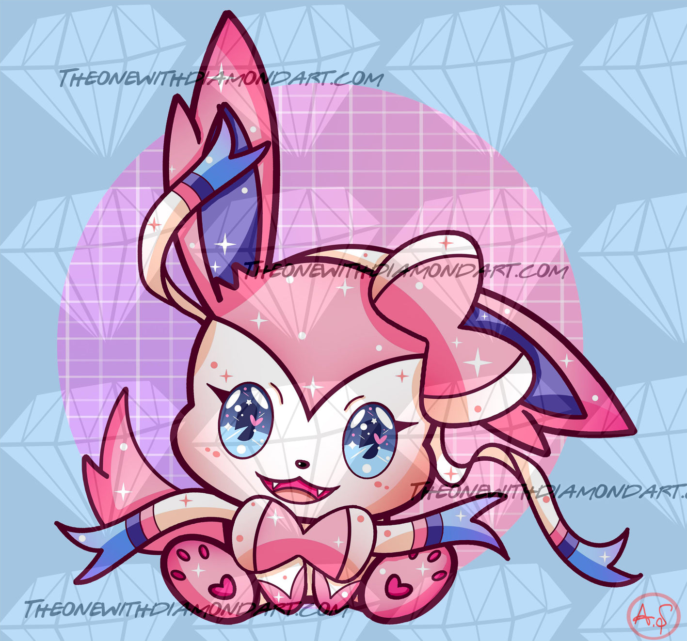 Chibi Sylveon ©Aaliyah@CraftieNymphs