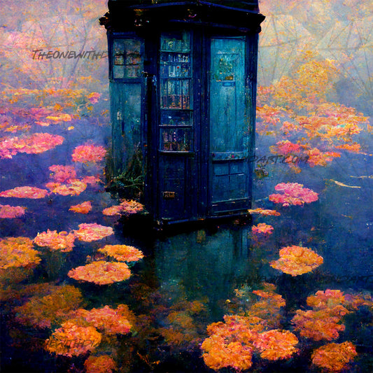 TARDIS In Bloom ©Hannah @ IterationsCrafts