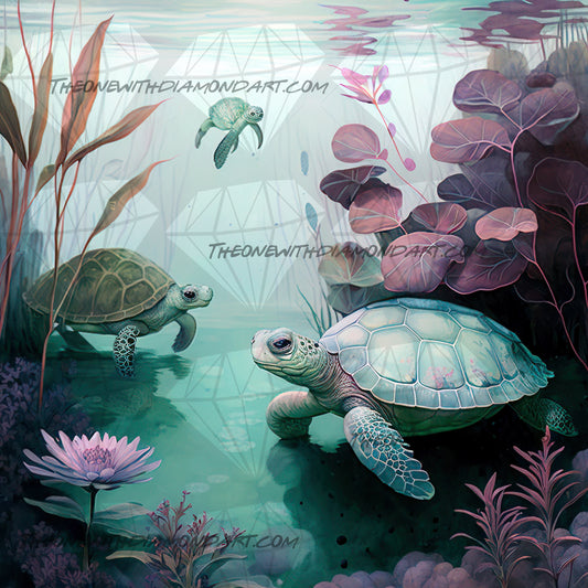 Turtle Oasis © Laura @cocomarshmallow_art