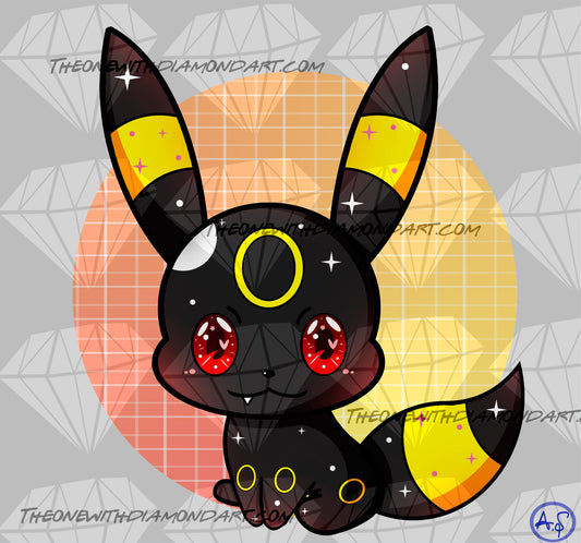 Chibi Umbreon ©Aaliyah@CraftieNymphs