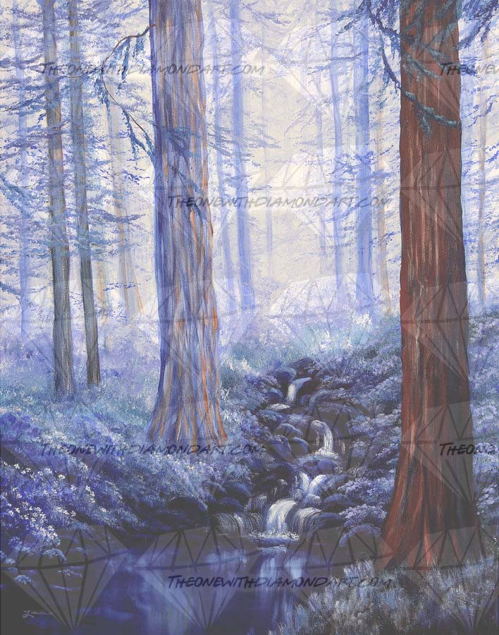 Blue Misty Morning In The Redwoods ©Laura Milnor Iverson