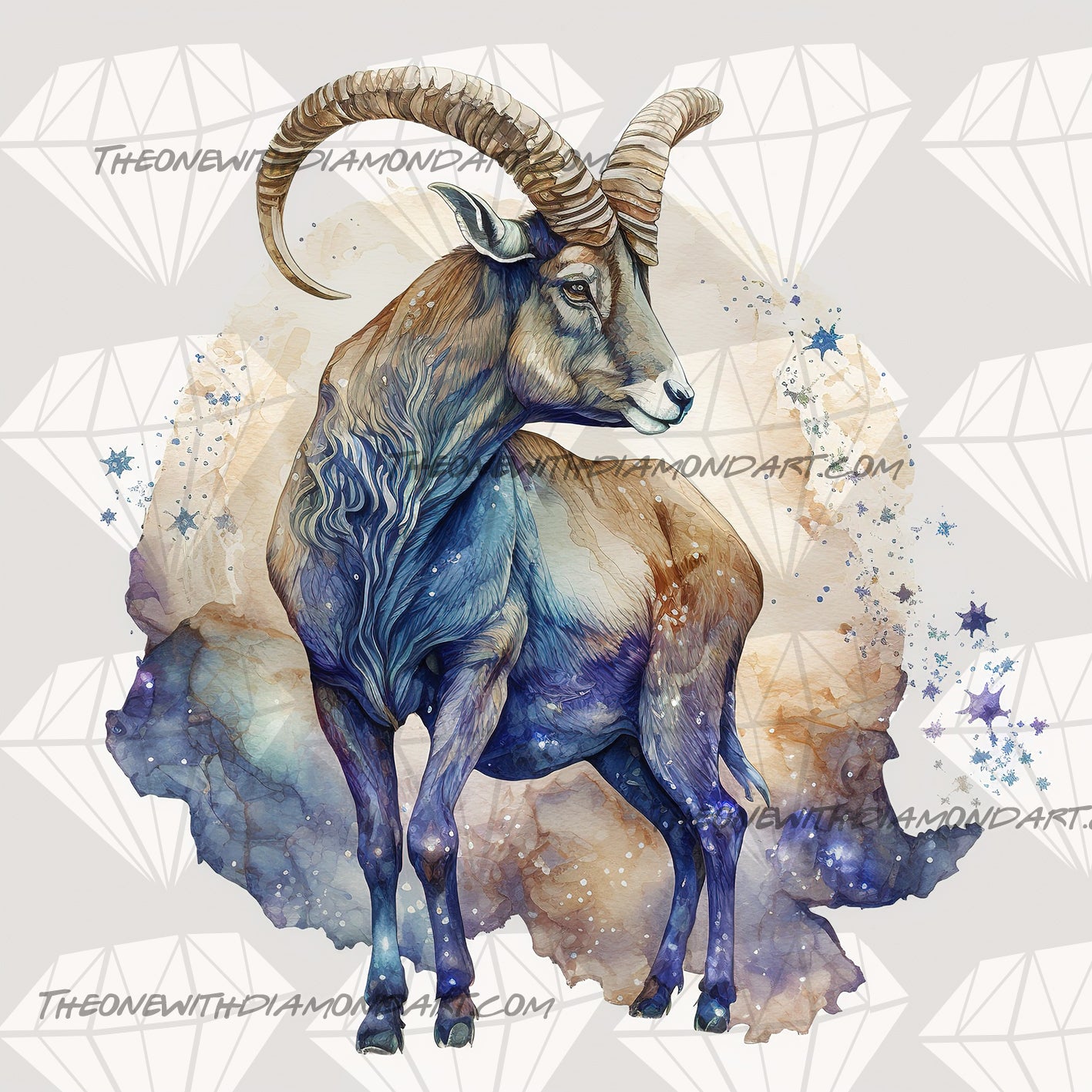 Watercolour Capricorn