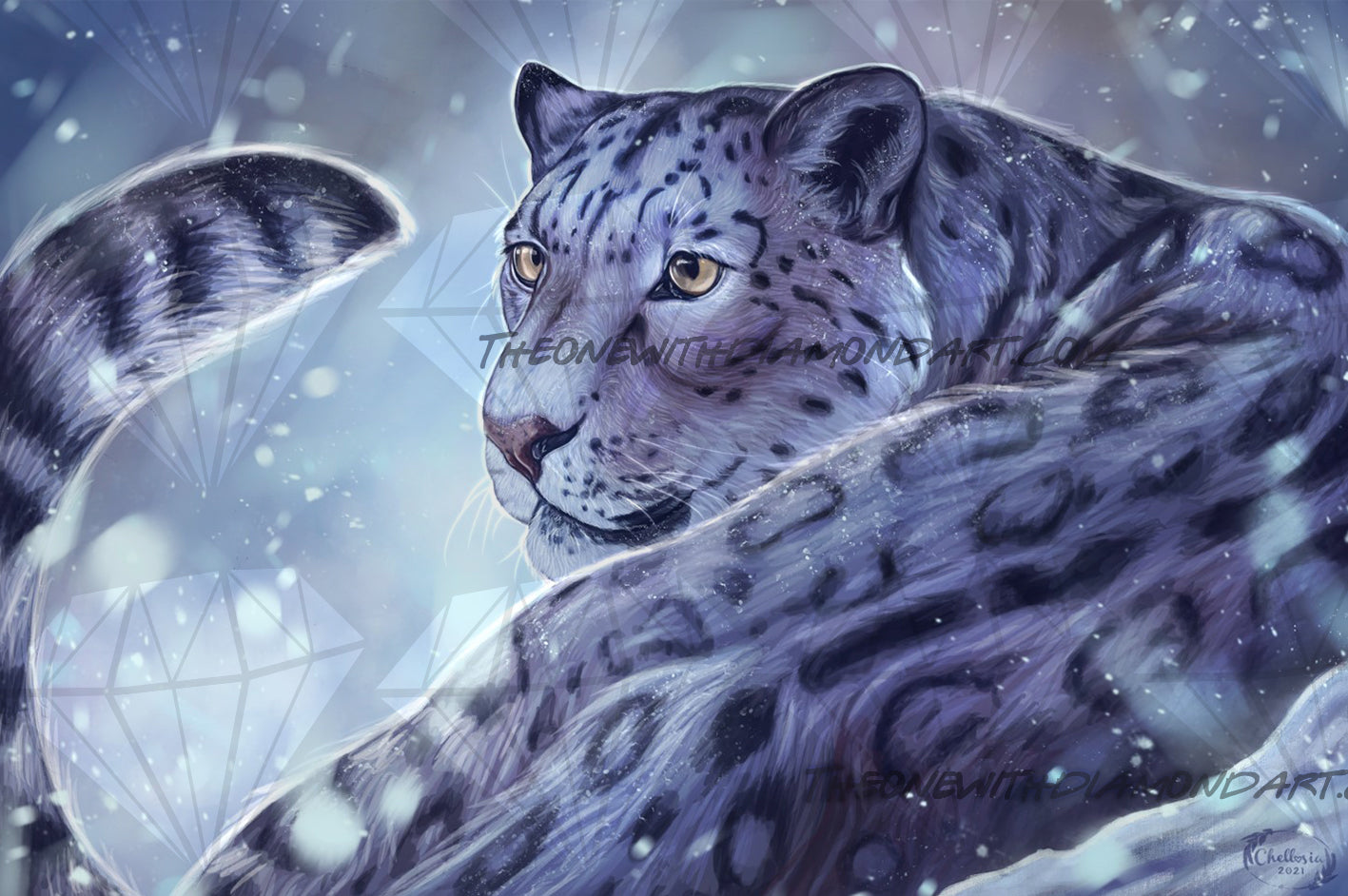 Snow Leopard ©Chellosia