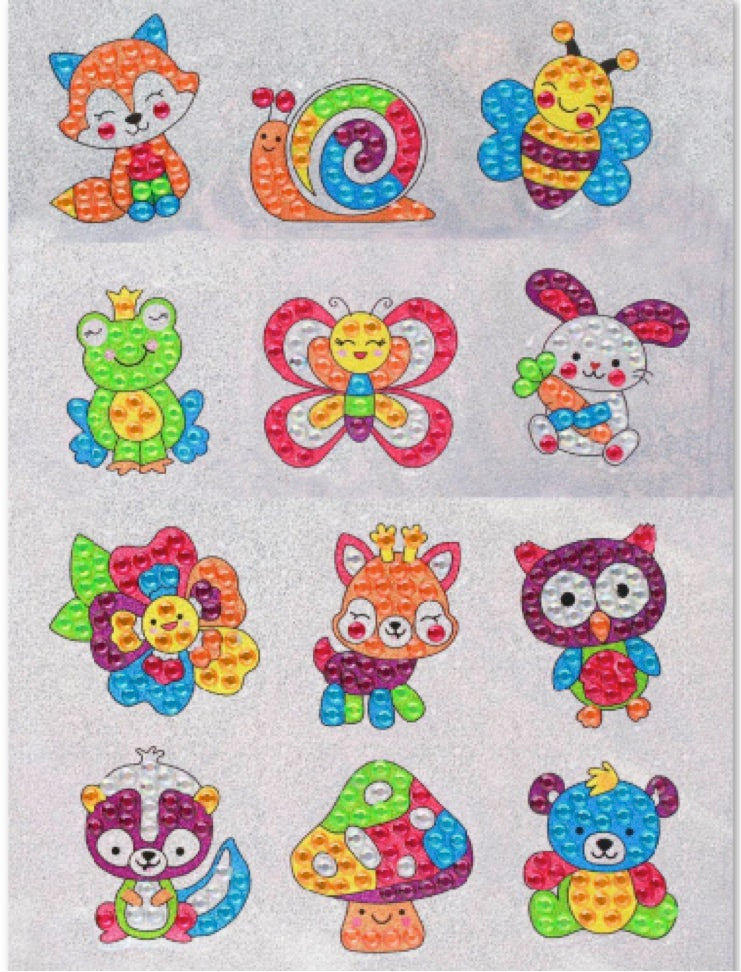 Crystal Animal Stickers