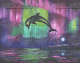 Dolphin Playing In The Northern Lights ©Laura Milnor Iverson