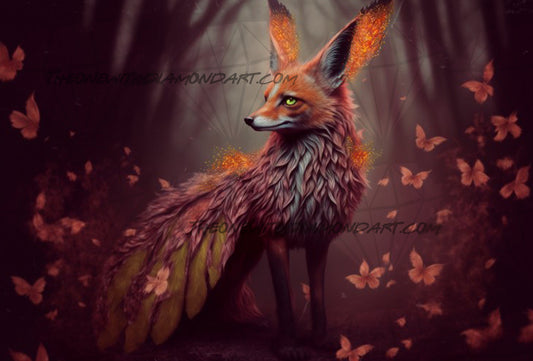 Mystical Creatures Of The Forest - Feathered Fox ©Finira