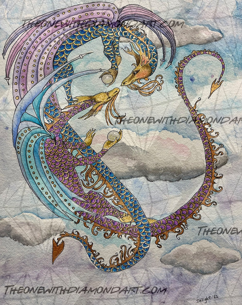 Gemini Dragons ©Delights Fantasy Art