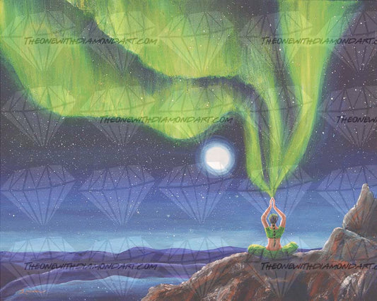 Green Tara Creating The Aurora Borealis ©Laura Milnor Iverson