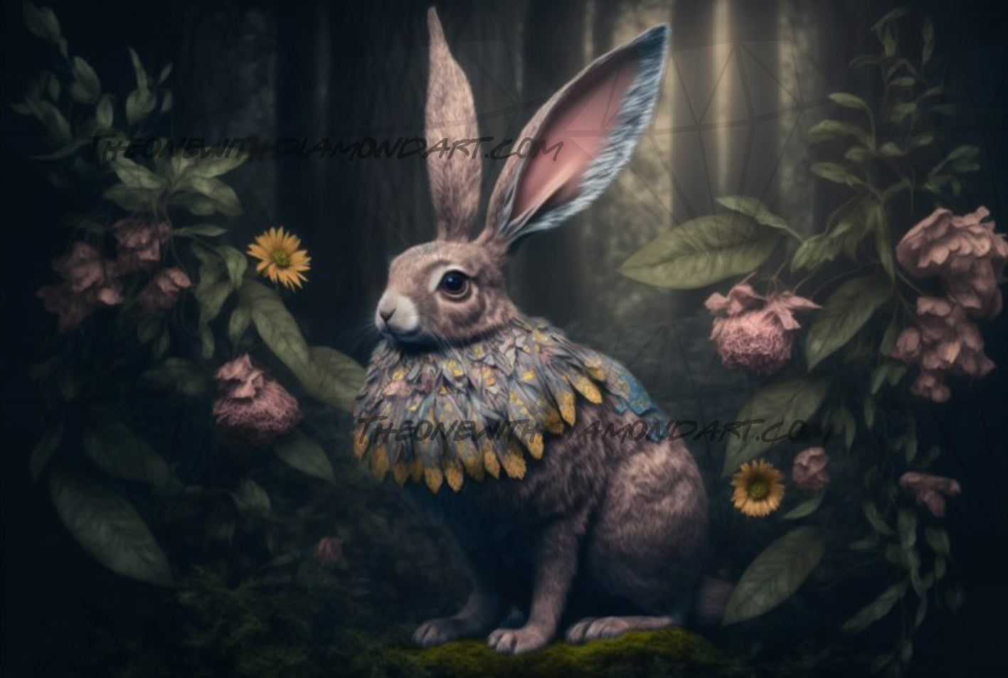 Mystical Creatures Of The Forest - Feathered Hare ©Finira